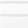 Mexen Orio mobiletto da bagno sotto lavabo 50 cm con ripiano, 2 cassetti, bianco opaco - 91A10-05047-2-BFFC01