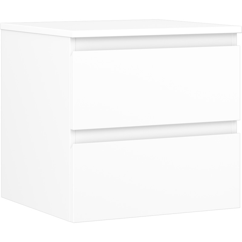 Mexen Orio vannitoa kapp 50 cm töötasapinnaga, 2 sahtlit, valge matt - 91A10-05047-2-BFFC01