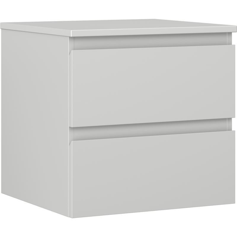 Mexen Orio Badezimmerschrank 50 cm mit Arbeitsplatte, 2 Schubladen, grau matt - 91A10-05047-2-BFFC62