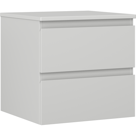 Mexen Orio Badezimmerschrank 50 cm mit Arbeitsplatte, 2 Schubladen, grau matt - 91A10-05047-2-BFFC62