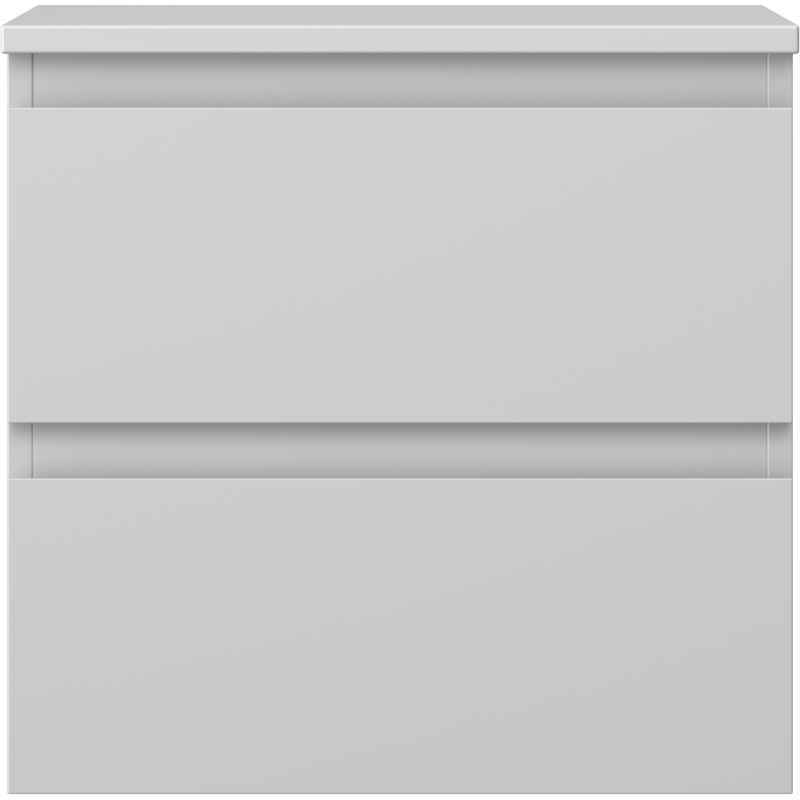 Mexen Orio Badezimmer-Unterschrank 50 cm mit Arbeitsplatte, 2 Schubladen, Grau Matt - 91A10-05047-2-BFFC62