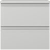 Mexen Orio bathroom cabinet for washbasin 50 cm with countertop, 2 drawers, grey mat - 91A10-05047-2-BFFC62