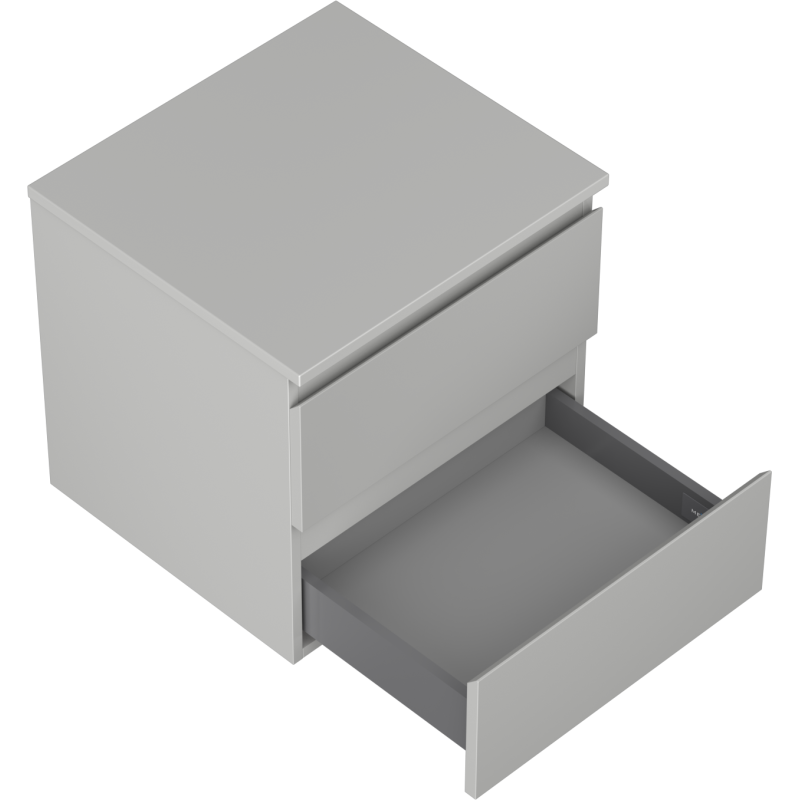 Mexen Orio mobile bagno sottolavabo 50 cm con piano, 2 cassetti, grigio opaco - 91A10-05047-2-BFFC62