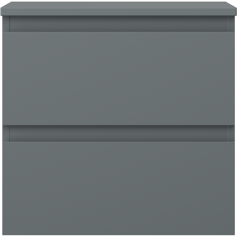 Mexen Orio meuble de salle de bain sous-lavabo 50 cm avec plateau, 2 tiroirs, graphite mat - 91A10-05047-2-BFFC66