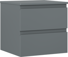 Mexen Orio vannitoa kapp valge valamualune 50 cm lauaga, 2 sahtlit, matt grafiit - 91A10-05047-2-BFFC66