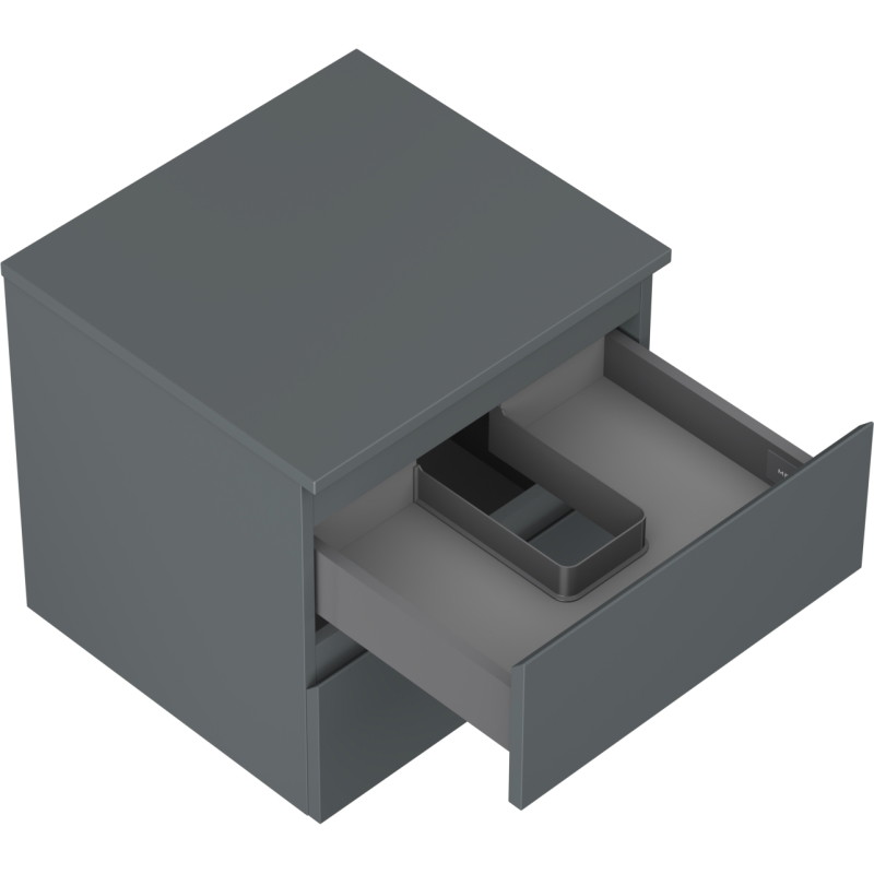 Mexen Orio vannitoa kapp valge valamualune 50 cm lauaga, 2 sahtlit, matt grafiit - 91A10-05047-2-BFFC66