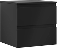 Mexen Orio armoire de salle de bains sous lavabo 50 cm avec plateau, 2 tiroirs, noir mat - 91A10-05047-2-BFFC71