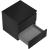 Mexen Orio mueble de baño bajo lavabo de 50 cm con encimera, 2 cajones, negro mate - 91A10-05047-2-BFFC71