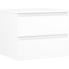 Mexen Orio bathroom cabinet under sink 60 cm with countertop, 2 drawers, matte white - 91A10-06047-2-BFFC01