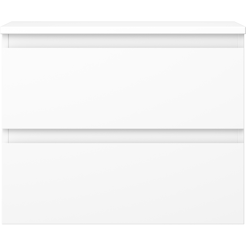 Mexen Orio armário de casa de banho para lavatório 60 cm com tampo, 2 gavetas, branco mate - 91A10-06047-2-BFFC01