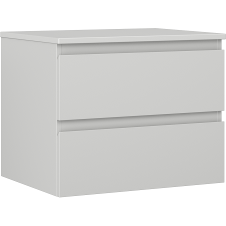 Mexen Orio bathroom cabinet 60 cm with countertop, 2 drawers, grey matte - 91A10-06047-2-BFFC62