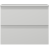 Mexen Orio mobile da bagno sotto il lavandino 60 cm con piano, 2 cassetti, grigio opaco - 91A10-06047-2-BFFC62