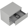 Mexen Orio mobile da bagno sotto il lavandino 60 cm con piano, 2 cassetti, grigio opaco - 91A10-06047-2-BFFC62