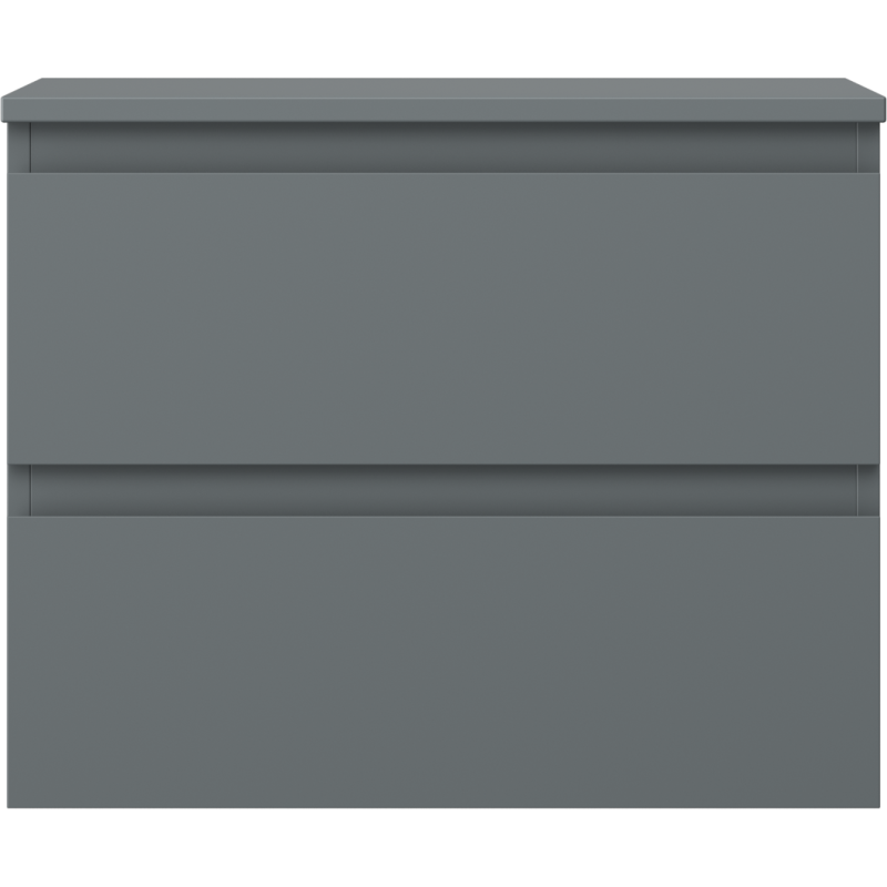 Mexen Orio Badezimmerunterschrank 60 cm mit Arbeitsplatte, 2 Schubladen, matt Graphit - 91A10-06047-2-BFFC66