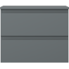 Mexen Orio Badezimmerschrank für Waschbecken 60 cm mit Arbeitsplatte, 2 Schubladen, mattgrau - 91A10-06047-2-BFFC66