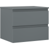 Mexen Orio Badezimmerschrank für Waschbecken 60 cm mit Arbeitsplatte, 2 Schubladen, mattgrau - 91A10-06047-2-BFFC66