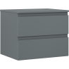 Mexen Orio szafka łazienkowa podumywalkowa 60 cm z blatem, 2 szuflady, grafit mat - 91A10-06047-2-BFFC66