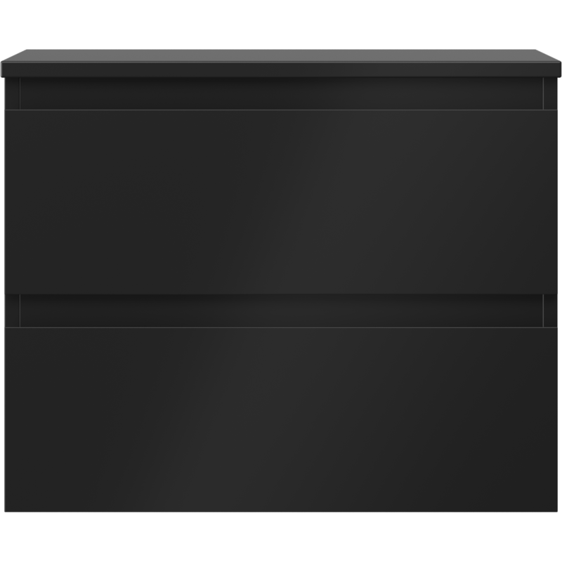 Mexen Orio 60 cm pesuallasalusta kylpyhuonekaappi, 2 laatikkoa, musta matta - 91A10-06047-2-BFFC71