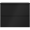 Mexen Orio Badezimmerunterschrank 60 cm mit Arbeitsplatte, 2 Schubladen, Schwarz Matt - 91A10-06047-2-BFFC71