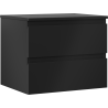 Mexen Orio Badezimmerschrank für Waschbecken 60 cm mit Arbeitsplatte, 2 Schubladen, schwarz matt - 91A10-06047-2-BFFC71