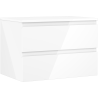 Mexen Orio badkamerkastje onder wastafel 70 cm met blad, 2 lades, wit glanzend - 91A10-07047-2-BFFC00