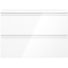 Mexen Orio Badezimmerunterschrank 70 cm mit Arbeitsplatte, 2 Schubladen, weiß glänzend - 91A10-07047-2-BFFC00