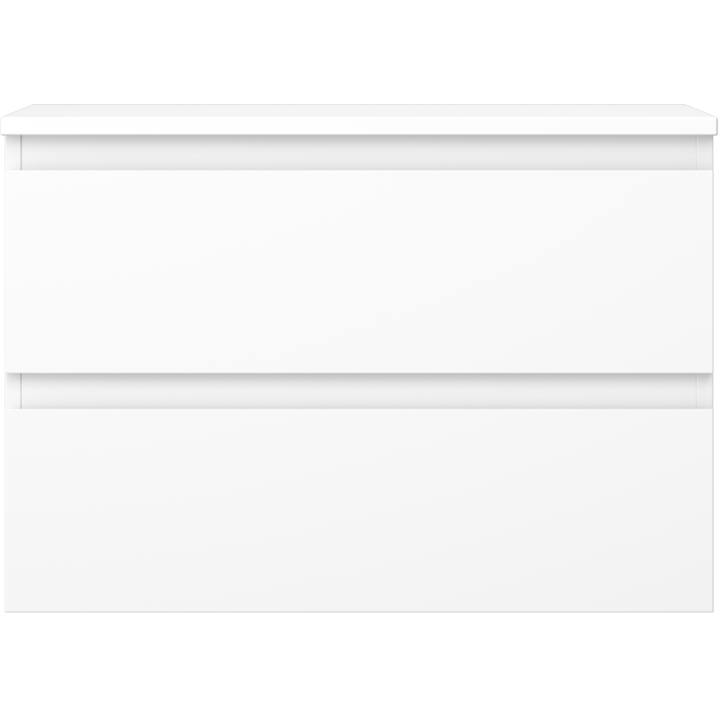 Mexen Orio bathroom cabinet under-sink 70 cm with countertop, 2 drawers, white matte - 91A10-07047-2-BFFC01