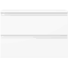 Mexen Orio meuble de salle de bain sous-vasque 70 cm avec plateau, 2 tiroirs, blanc mat - 91A10-07047-2-BFFC01