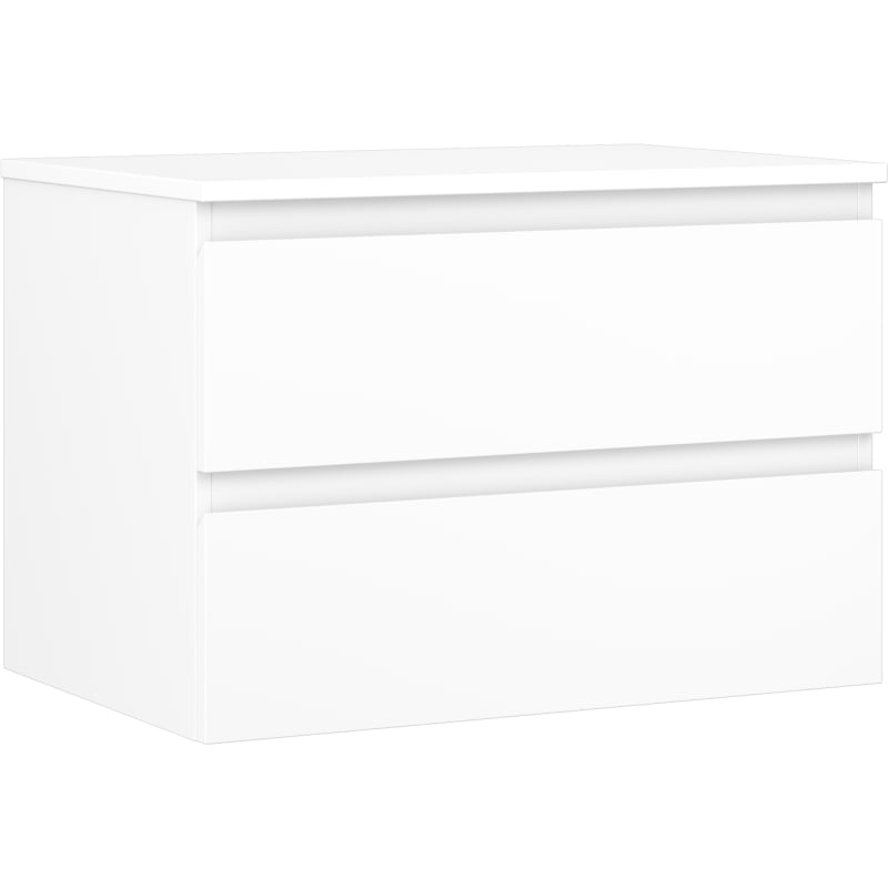 Mexen Orio kupaonski ormarić ispod umivaonika 70 cm s radnom pločom, 2 ladice, bijela mat - 91A10-07047-2-BFFC01
