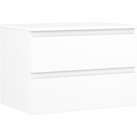 Mexen Orio vannitoakapp valamu alla 70 cm lauaga, 2 sahtlit, valge matt - 91A10-07047-2-BFFC01