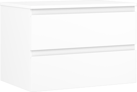 Mexen Orio badkamerkastje onder wastafel 70 cm met blad, 2 lades, wit mat - 91A10-07047-2-BFFC01