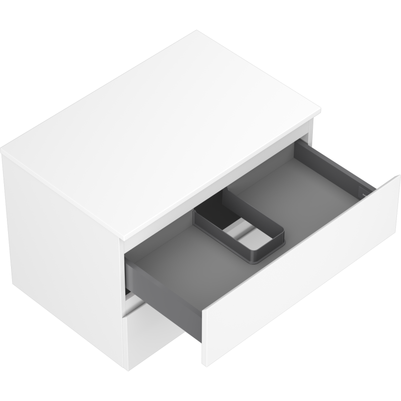 Mexen Orio mobile bagno sotto lavabo 70 cm con piano, 2 cassetti, bianco opaco - 91A10-07047-2-BFFC01