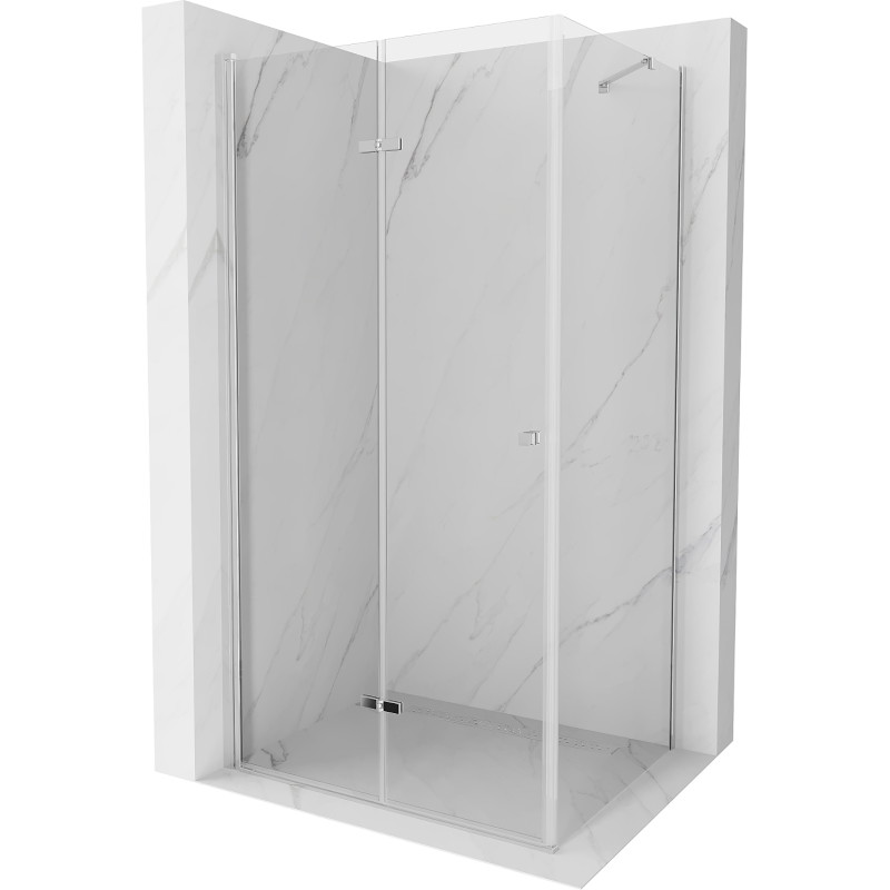 Mexen Lima Faltduschkabine 90 x 70 cm, transparent, Chrom - 856-090-070-01-00