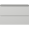 Mexen Orio meuble de salle de bains sous-vasque de 70 cm avec plateau, 2 tiroirs, gris mat - 91A10-07047-2-BFFC62