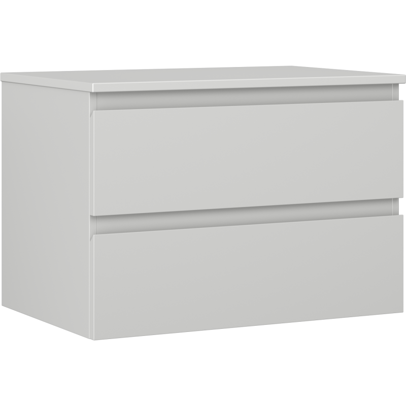 Mexen Orio armario de baño de 70 cm con tablero, 2 cajones, gris mate - 91A10-07047-2-BFFC62