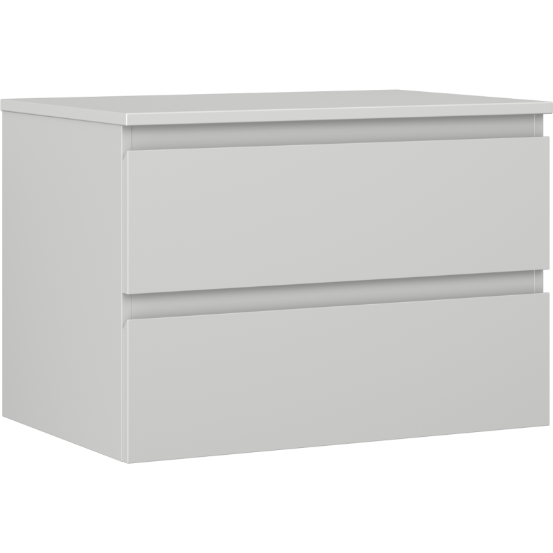 Mexen Orio Badezimmerschrank 70 cm mit Platte, 2 Schubladen, grau matt - 91A10-07047-2-BFFC62