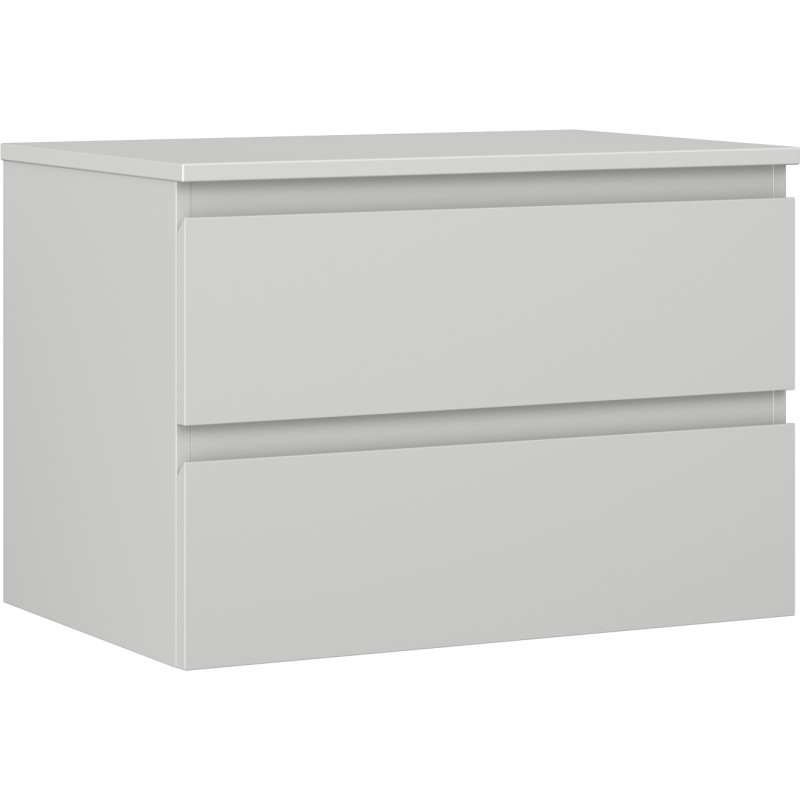 Mexen Orio vannitoakapp valamu alusega 70 cm lauaga, 2 sahtlit, hall matt - 91A10-07047-2-BFFC62