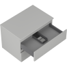 Mexen Orio bathroom cabinet under the washbasin 70 cm with countertop, 2 drawers, grey matte - 91A10-07047-2-BFFC62