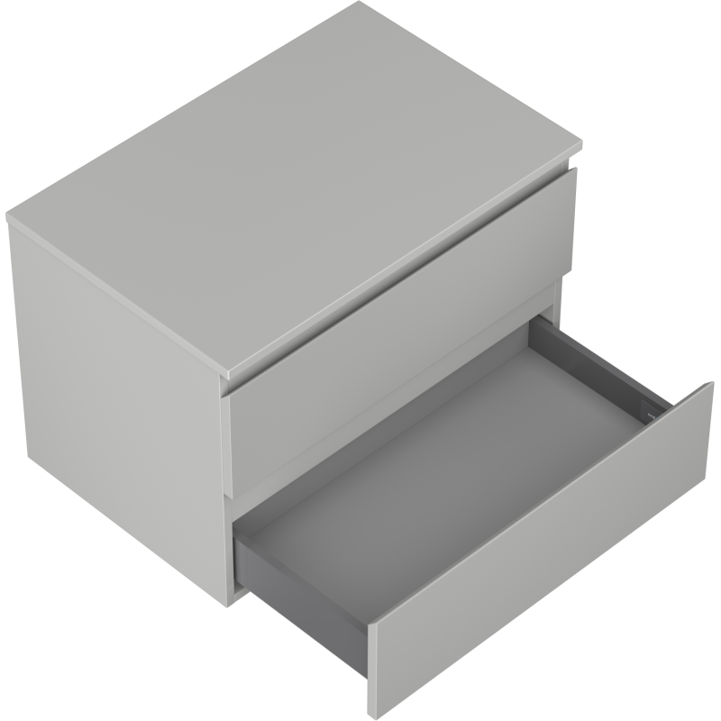 Mexen Orio mobile bagno sottolavabo 70 cm con piano, 2 cassetti, grigio opaco - 91A10-07047-2-BFFC62