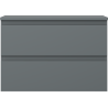 Mexen Orio Badezimmerschrank 70 cm mit Arbeitsplatte, 2 Schubladen, Graphit Matt - 91A10-07047-2-BFFC66