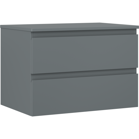 Mexen Orio armoire de salle de bain sous-lavabo 70 cm avec plateau, 2 tiroirs, graphite mat - 91A10-07047-2-BFFC66