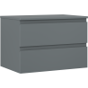 Mexen Orio Badezimmerschrank 70 cm mit Arbeitsplatte, 2 Schubladen, Graphit Matt - 91A10-07047-2-BFFC66