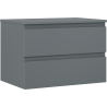 Mexen Orio bathroom cabinet 70 cm with countertop, 2 drawers, matte graphite - 91A10-07047-2-BFFC66