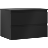 Mexen Orio Badezimmerschrank 70 cm mit Arbeitsplatte, 2 Schubladen, Schwarz matt - 91A10-07047-2-BFFC71