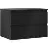 Mexen Orio bathroom cabinet under the sink 70 cm with countertop, 2 drawers, black matte - 91A10-07047-2-BFFC71