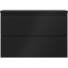 Mexen Orio armario de baño bajo lavabo 70 cm con tablero, 2 cajones, negro mate - 91A10-07047-2-BFFC71