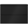 Mexen Orio Badezimmerunterschrank 70 cm mit Arbeitsplatte, 2 Schubladen, Schwarz Matt - 91A10-07047-2-BFFC71
