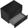 Mexen Orio Badezimmerschrank 70 cm mit Arbeitsplatte, 2 Schubladen, Schwarz matt - 91A10-07047-2-BFFC71