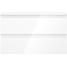 Mexen Orio Bathroom Cabinet with Countertop 80 cm, 2 Drawers, White Gloss - 91A10-08047-2-BFFC00