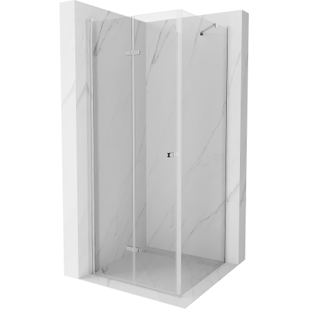 Mexen Lima cabina doccia pieghevole 90 x 90 cm, trasparente, cromo - 856-090-090-01-00